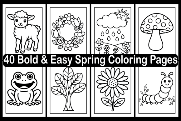 40 Bold Easy Spring Coloring Pages: A Creative Resource for Adults and Entrepreneurs
