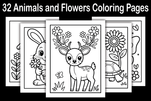 Animals and Flowers Coloring Pages: A Practical Resource for Creators and Publishers