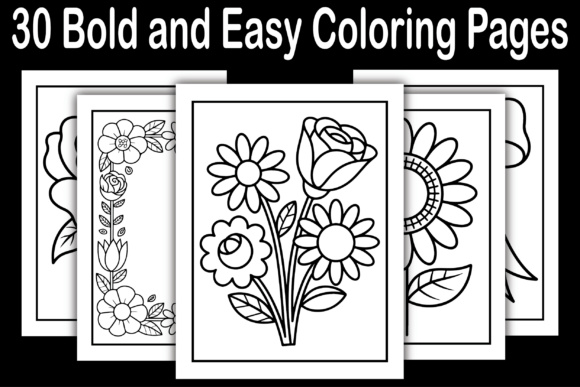 Bold and Easy Coloring Pages: A Practical Creative Escape for Adults