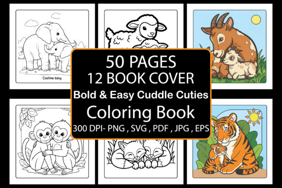 Bold Easy Cuddle Cuties Coloring Book: A Practical Look at This Digital Printable Collection