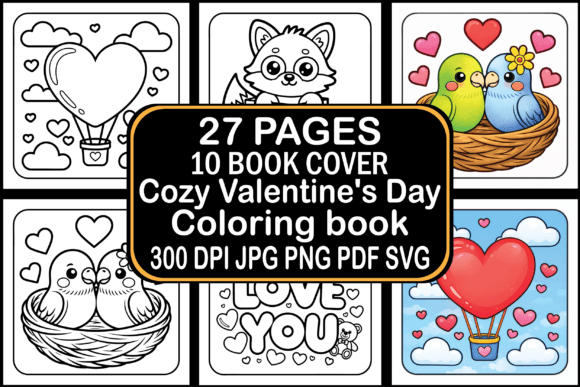 Cozy Valentine’s Day Coloring Book: A Creative Solution for Adults