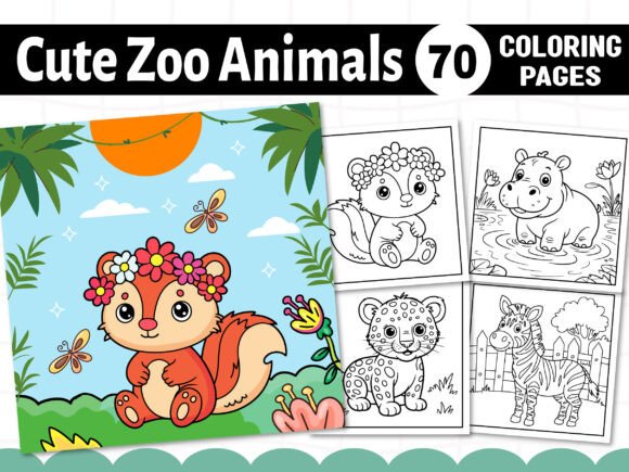 Creating a Unique KDP Interior with a Cute Zoo Animals Coloring Book for Kids