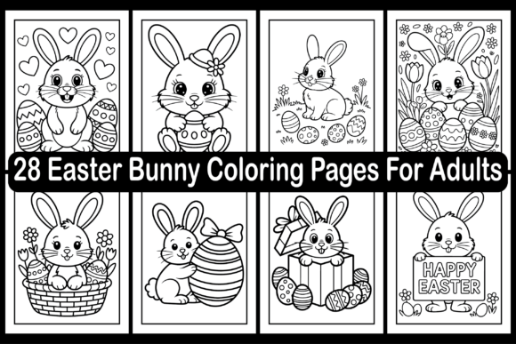 Easter Bunny Coloring Pages for Adults – A Creative Escape for Seasonal Mindfulness