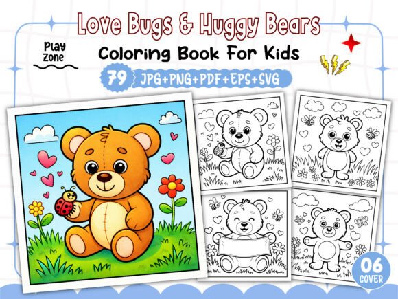 Love Bugs Huggy Bears Coloring Pages: Building a KDP Interior That Sells